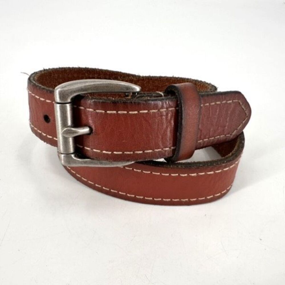 Carhartt Brown Leather Belt Medium Boys Unisex Youth‎ Kids Size 6/7